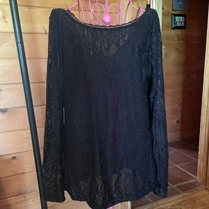 Black Lace Evening tunic